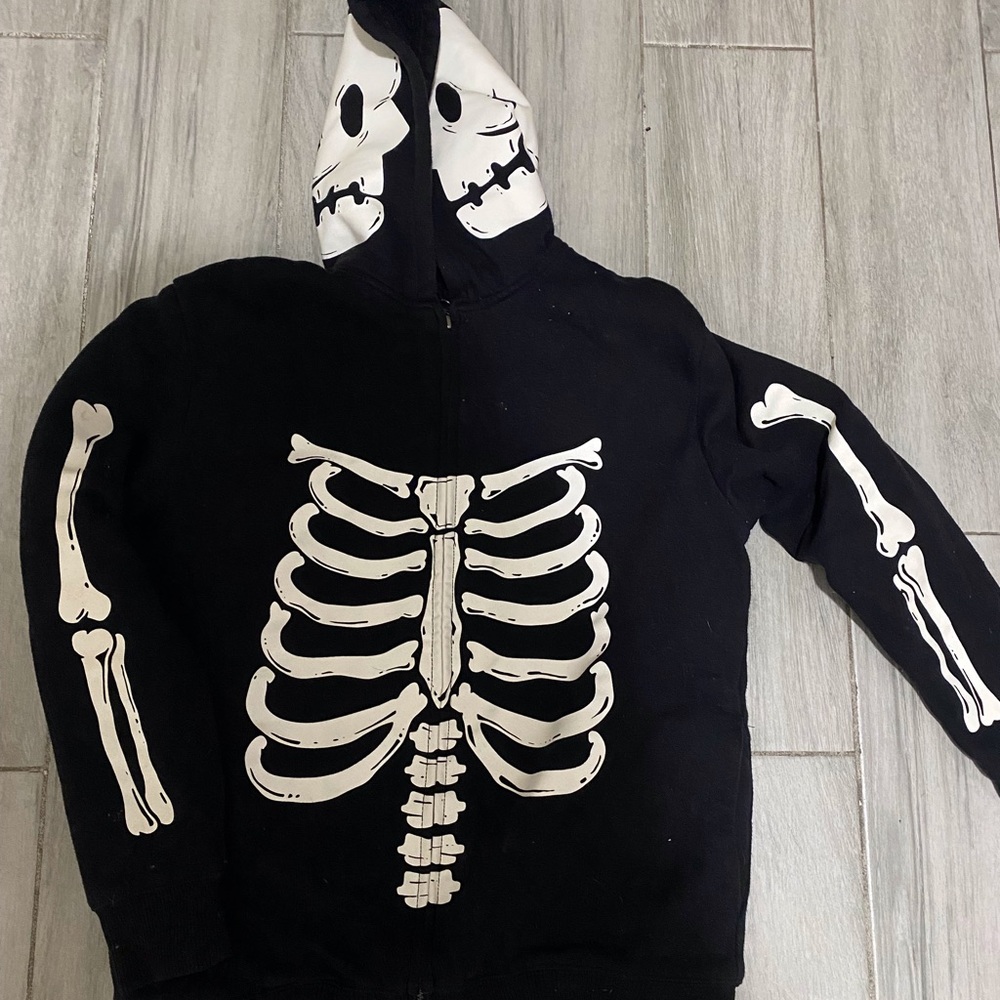 Skeleton zip up Hoodie Unisex